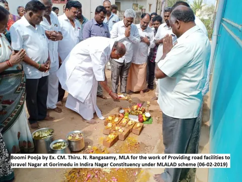 Boomi Pooja for road work