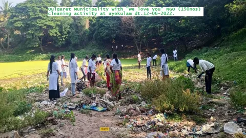 Ayekulam pond cleaning