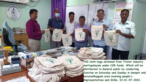 Cloth bags - CSR funds
