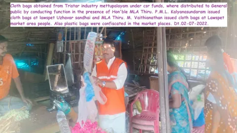 Confiscating plastic bags