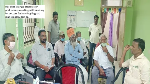 Flag hoist meeting