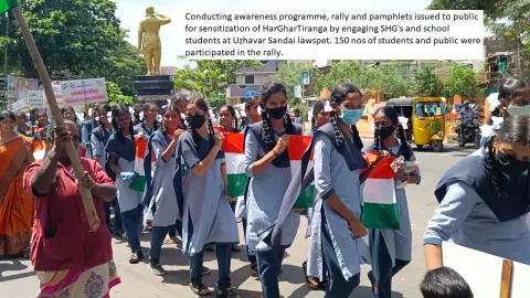 SHG and students rally